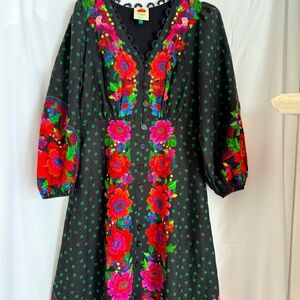 Farm Rio Blooming Garden Maxi dress size small.
